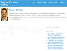 Tablet Screenshot of eugenechriniancharity.com